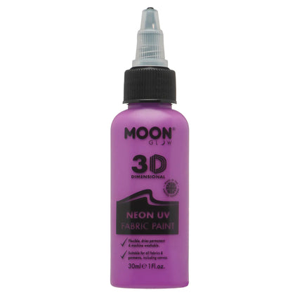 Farba do tkanin Moon Glow Neon UV Intense Purple 30ml