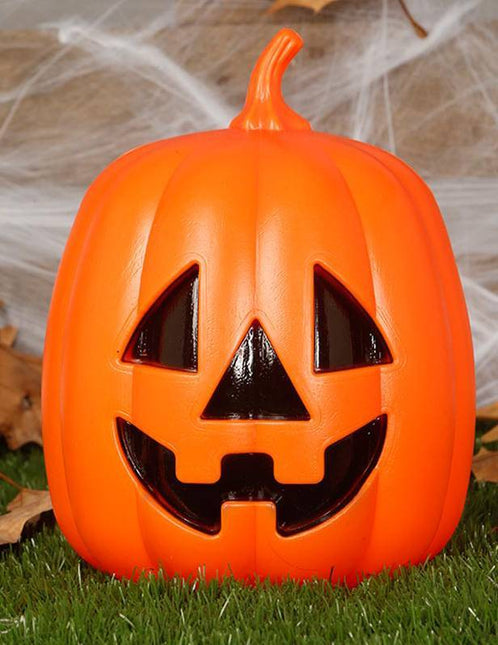 Halloweenowa dynia ze światłem 27 cm