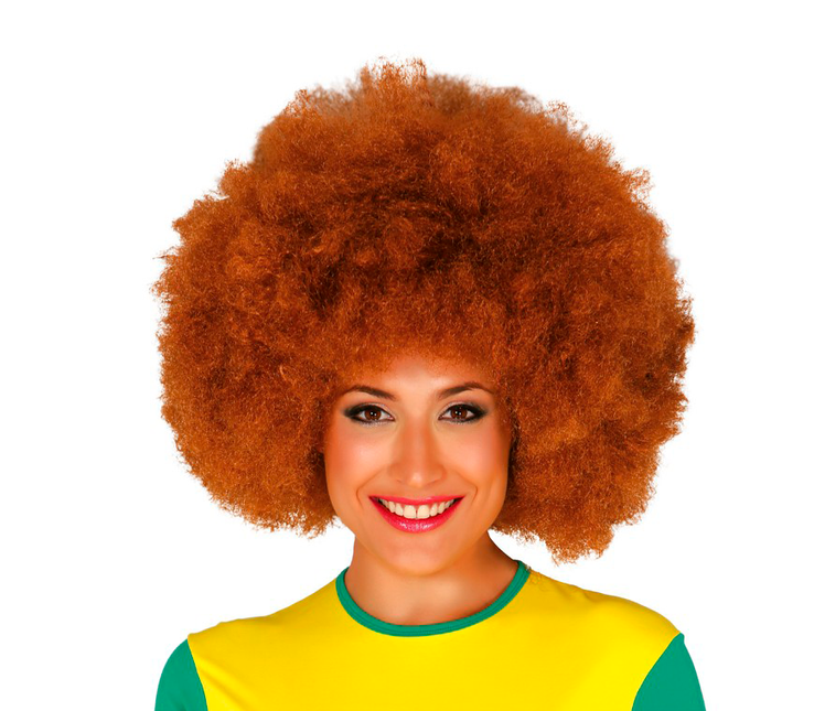 Brązowe afro