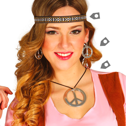Zestaw hipisowski Peace 3 szt.