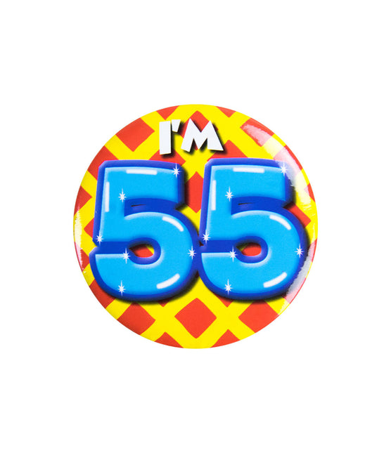 Mam 55 lat Guzik 55 lat 5,5 cm