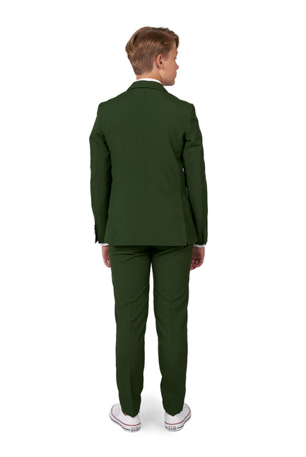 Ciemnozielony garnitur chłopiec nastolatek <tc>OppoSuits</tc>