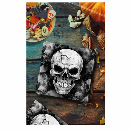 Serwetki na Halloween Szkielet 33 cm