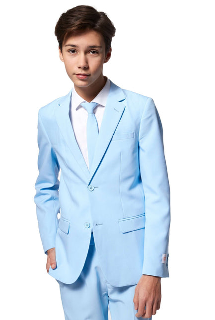 Jasnoniebieski garnitur chłopięcy dla nastolatków <tc>OppoSuits</tc>