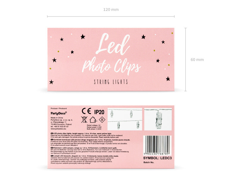 Girlanda świetlna LED Pegs 1,4 m