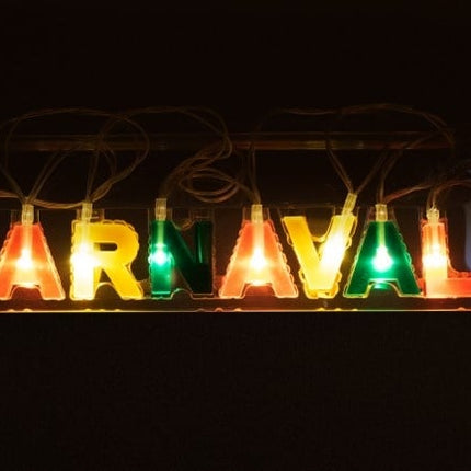 Chusta z literami Carnival Czerwony Żółty Gr