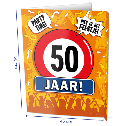 Szyld okienny 50 lat 60 cm