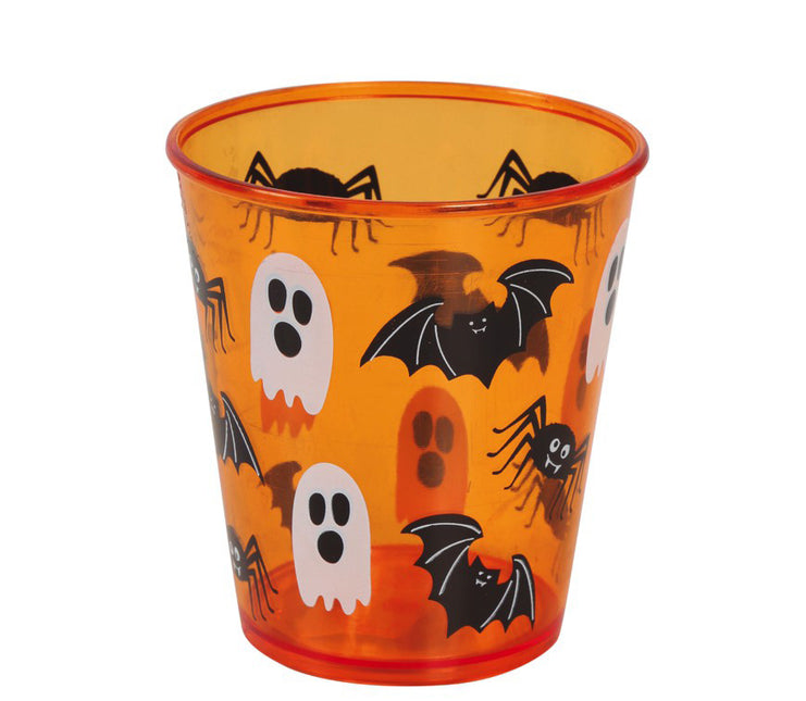 Kieliszek na Halloween pomarańczowy 10 cm