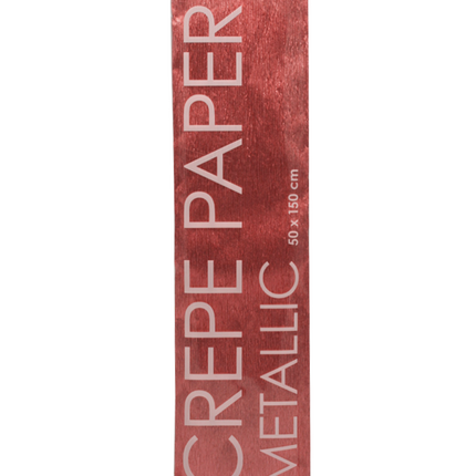 Papier krepowy różowe złoto metaliczny 50 cm 1,5 m