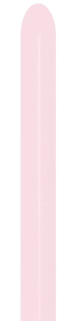 Balony do modelowania Pastel Matte Pink 5cm 152cm 50szt