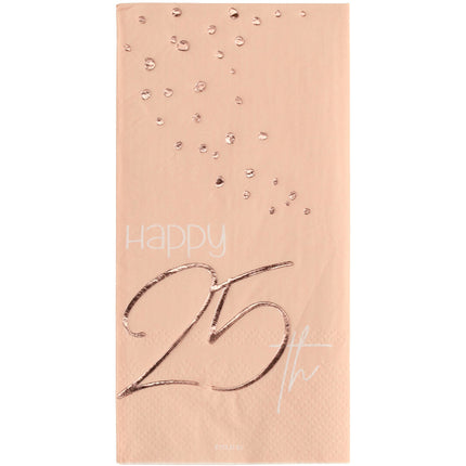 Serwetki 25 Years Rose Gold 33cm 10szt
