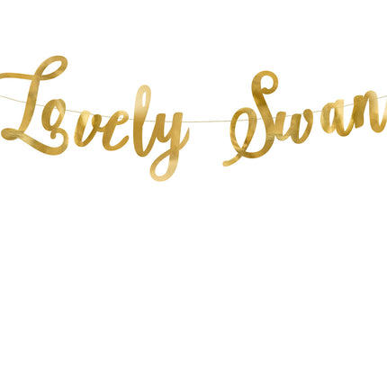 Girlanda Lovely Swan Gold 64cm