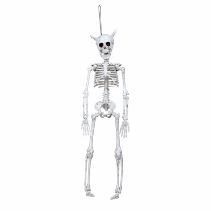 Dekoracja wisząca na Halloween Diabelski szkielet 40 cm