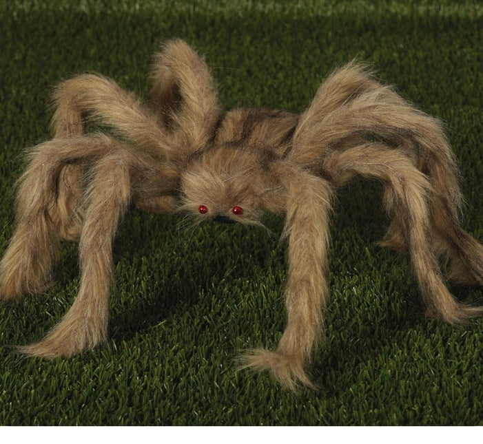 Halloweenowy pająk szary 70 cm