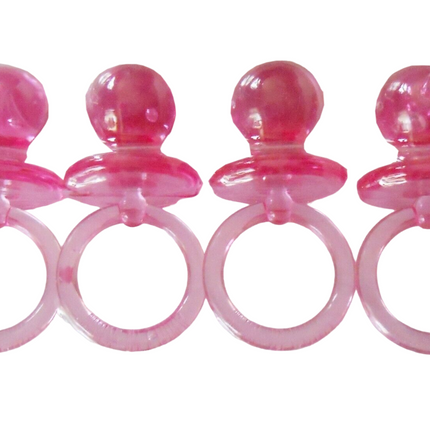 Smoczki dla niemowląt Crystal Pink 4szt.