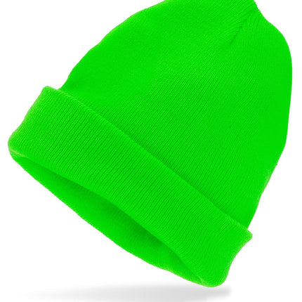 Neonowa zielona czapka