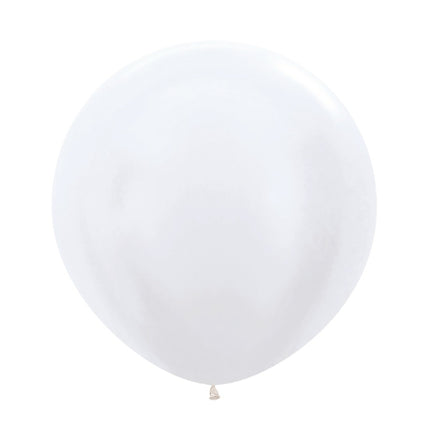 Balony Pearl White 61cm 10szt