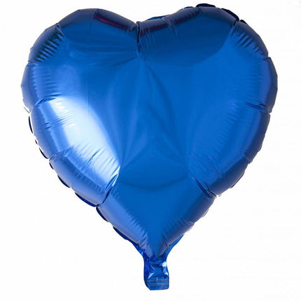 Balon helowy Serce Niebieski 46 cm pusty