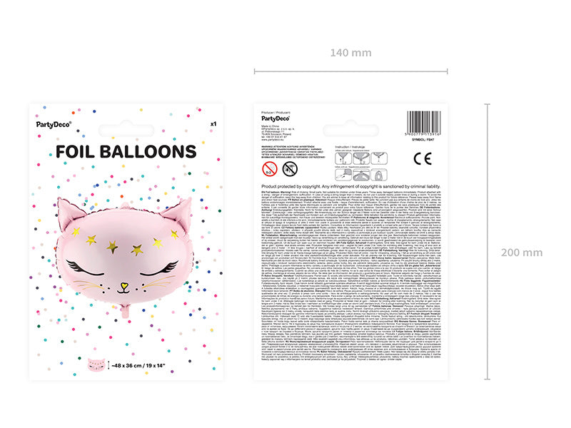 Balon helowy kot pusty 48 cm