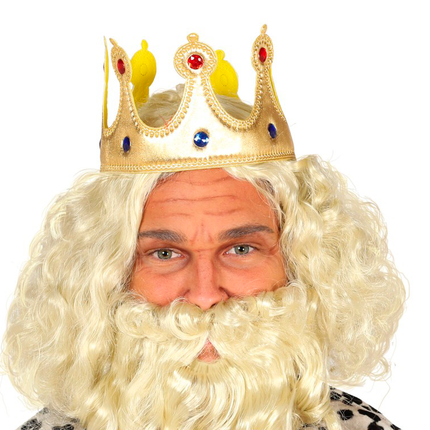 Tkanina Crown w kolorze złotym