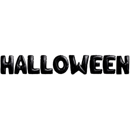 Zestaw balonów z literami Halloween Czarny 40cm