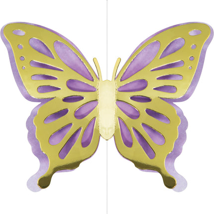 Dekoracja wisząca Motyl 18cm 3szt.