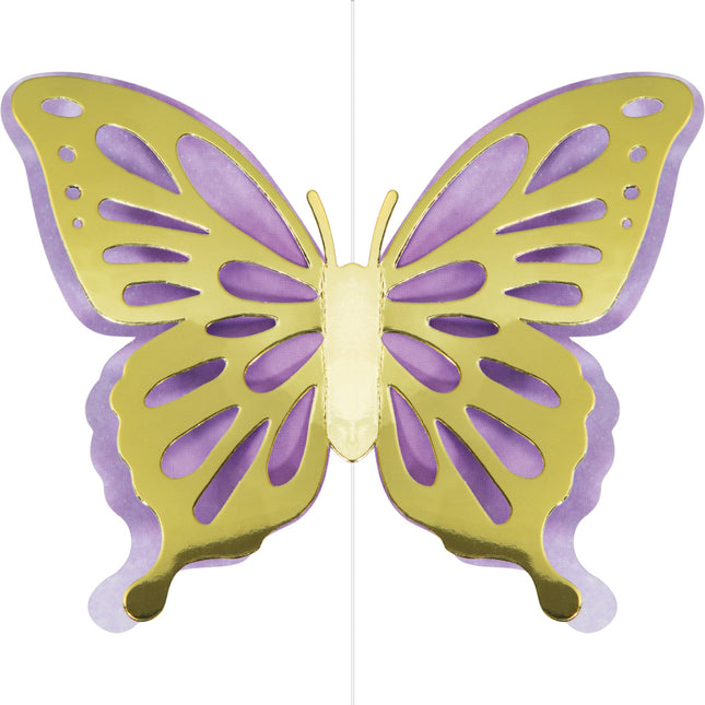 Dekoracja wisząca Motyl 18cm 3szt.