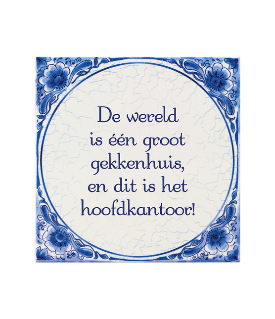 Delft Blue Tile Madhouse 14,5 cm