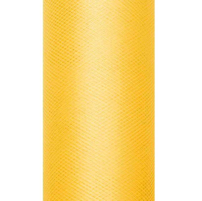 Rolka żółtego tiulu 30cm 9m