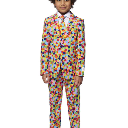Chłopiec w garniturze z konfetti <tc>OppoSuits</tc>