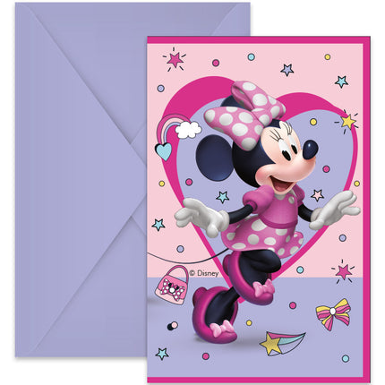 Zaproszenia Minnie Junior 6 szt.