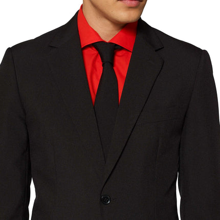 Czarny garnitur męski <tc>OppoSuits</tc>