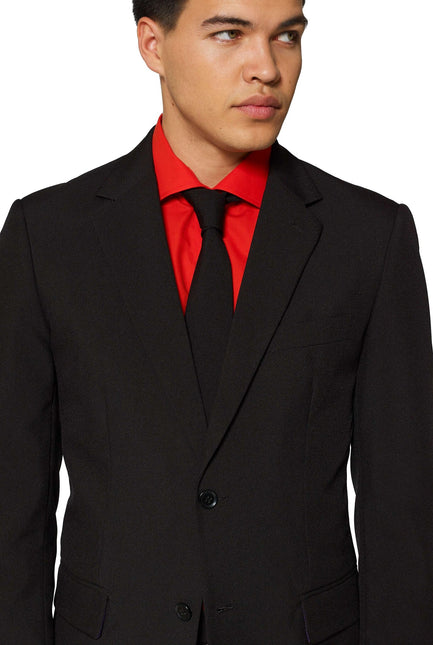 Czarny garnitur męski <tc>OppoSuits</tc>