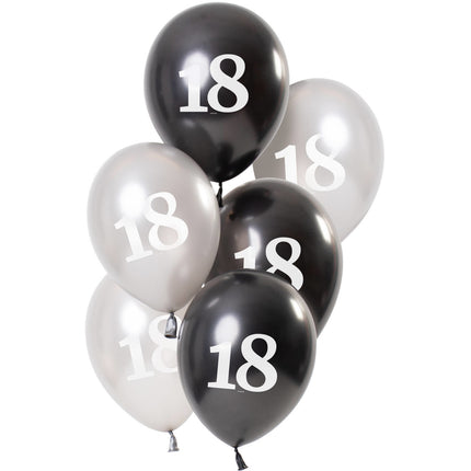 Balony 18 lat 23cm 6szt