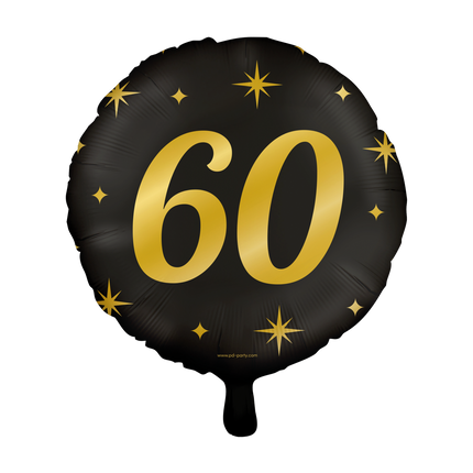 Balon helowy 60 lat pusty 30 cm
