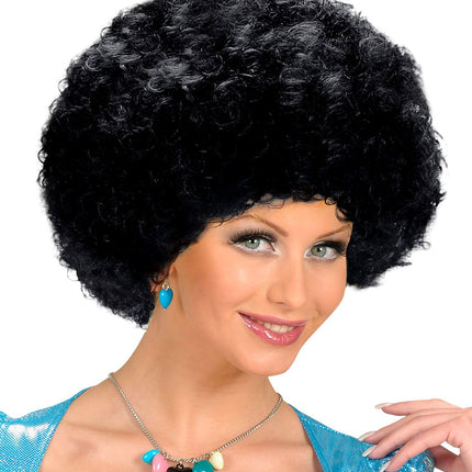 Czarna peruka unisex afro