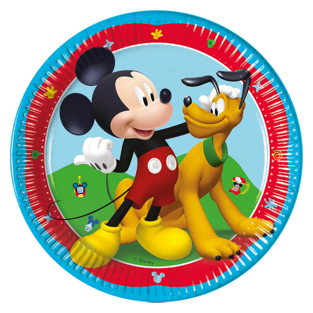Talerze Mickey Rock The House 20cm 8szt.