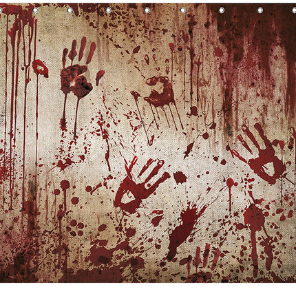 Zasłona na Halloween Krwawe dłonie