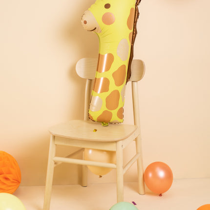 Balon helowy na 1 rok Żyrafa pusty 82 cm