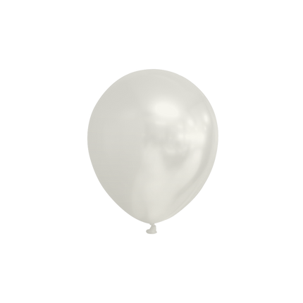 Balony białe metaliczne 13cm 100szt