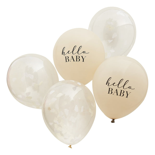 Zestaw balonów Hello Baby 30cm 5szt