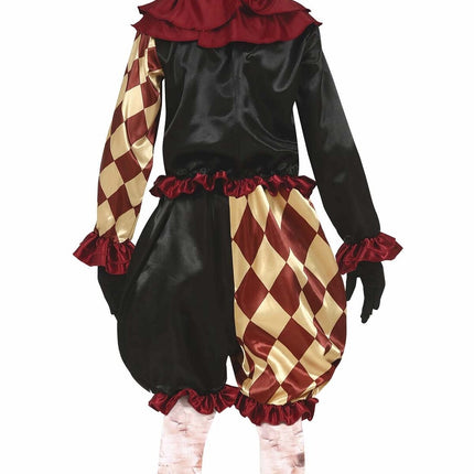 Kostium Klauna Horrora na Halloween dla dziecka czerwony