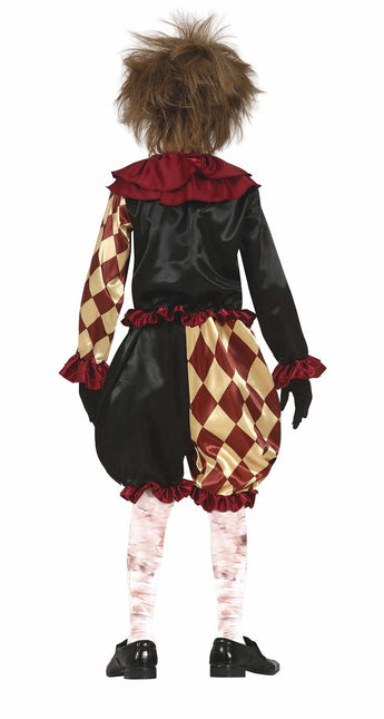 Kostium Klauna Horrora na Halloween dla dziecka czerwony