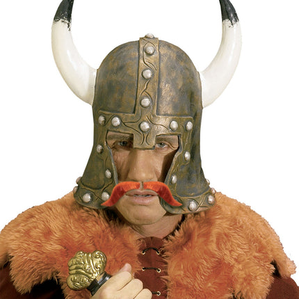 Viking Fake Mustache Red