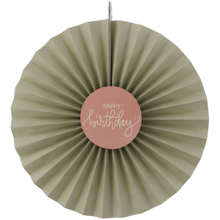 Papierowe wachlarze urodzinowe 3 szt.