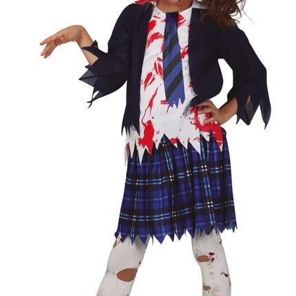 Kostium na Halloween dla dziewczyny Zombie Scholar