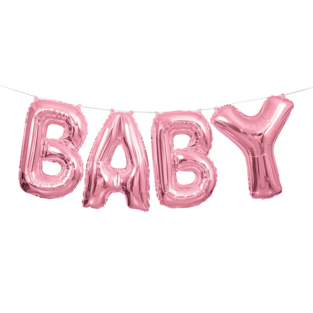 Balon foliowy Baby Pink 35 cm