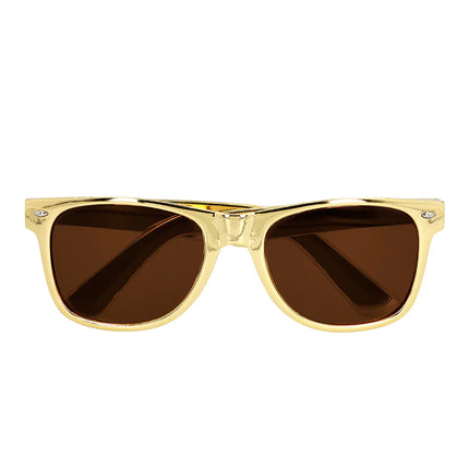 Złote okulary Wayfarer