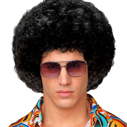 Czarna peruka unisex afro