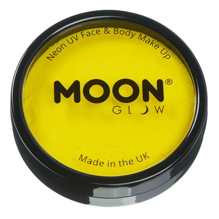 Moon Glow Neon UV Pro Farba do twarzy intensywnie żółta 36g